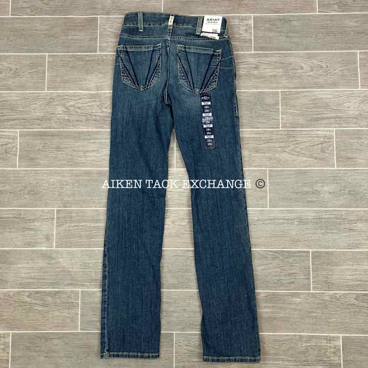 Ariat R.E.A.L Straight Leg Denim Jeans, Size 28 R