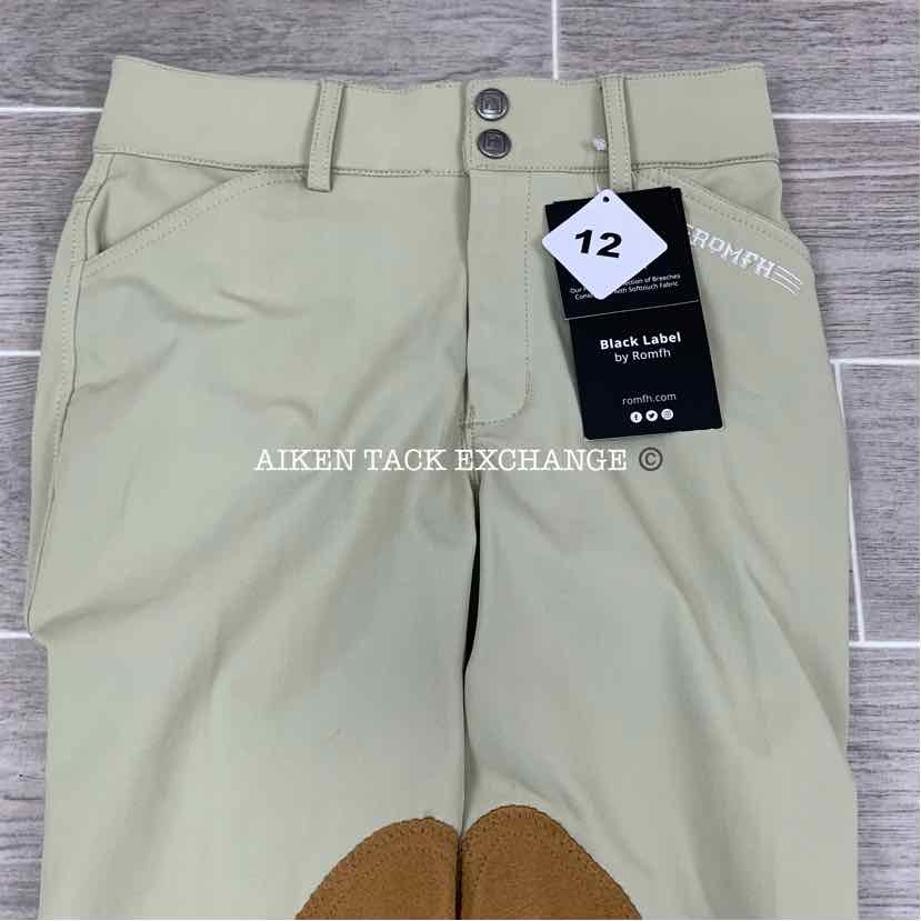 Romfh Euro Seat Knee Patch Jods, Size 12