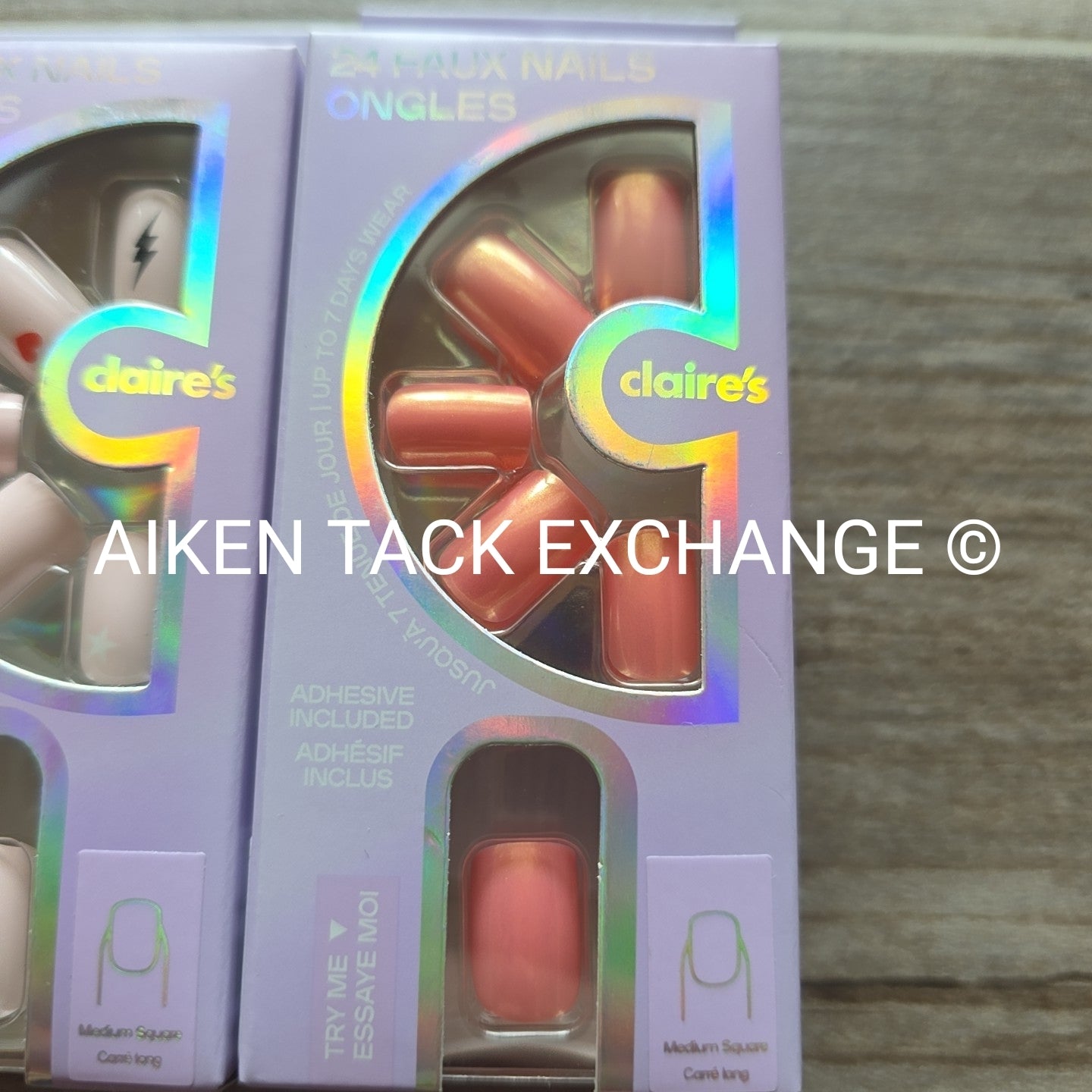 Claire's Press-On Nails (2 Sets) - 24 Count Each (48 Total)