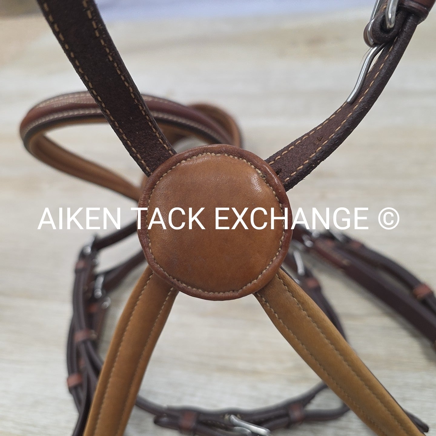 Antares Monocrown Figure 8 Bridle, No Reins, Brown, Oversize (3)