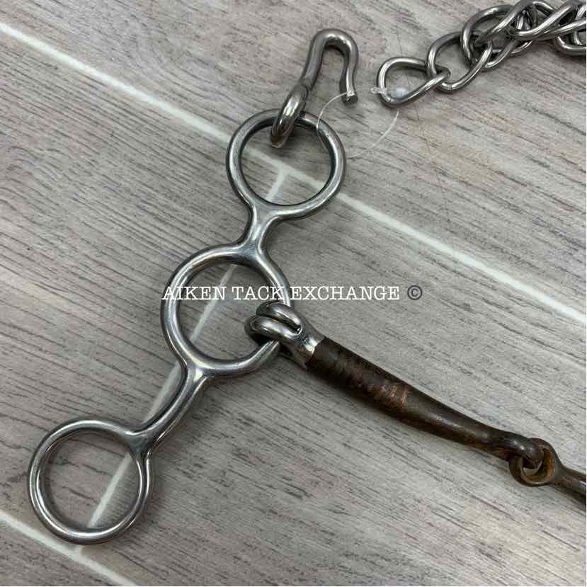 Sweet Iron Single Joint Jr. Cow Horse Bit 5"