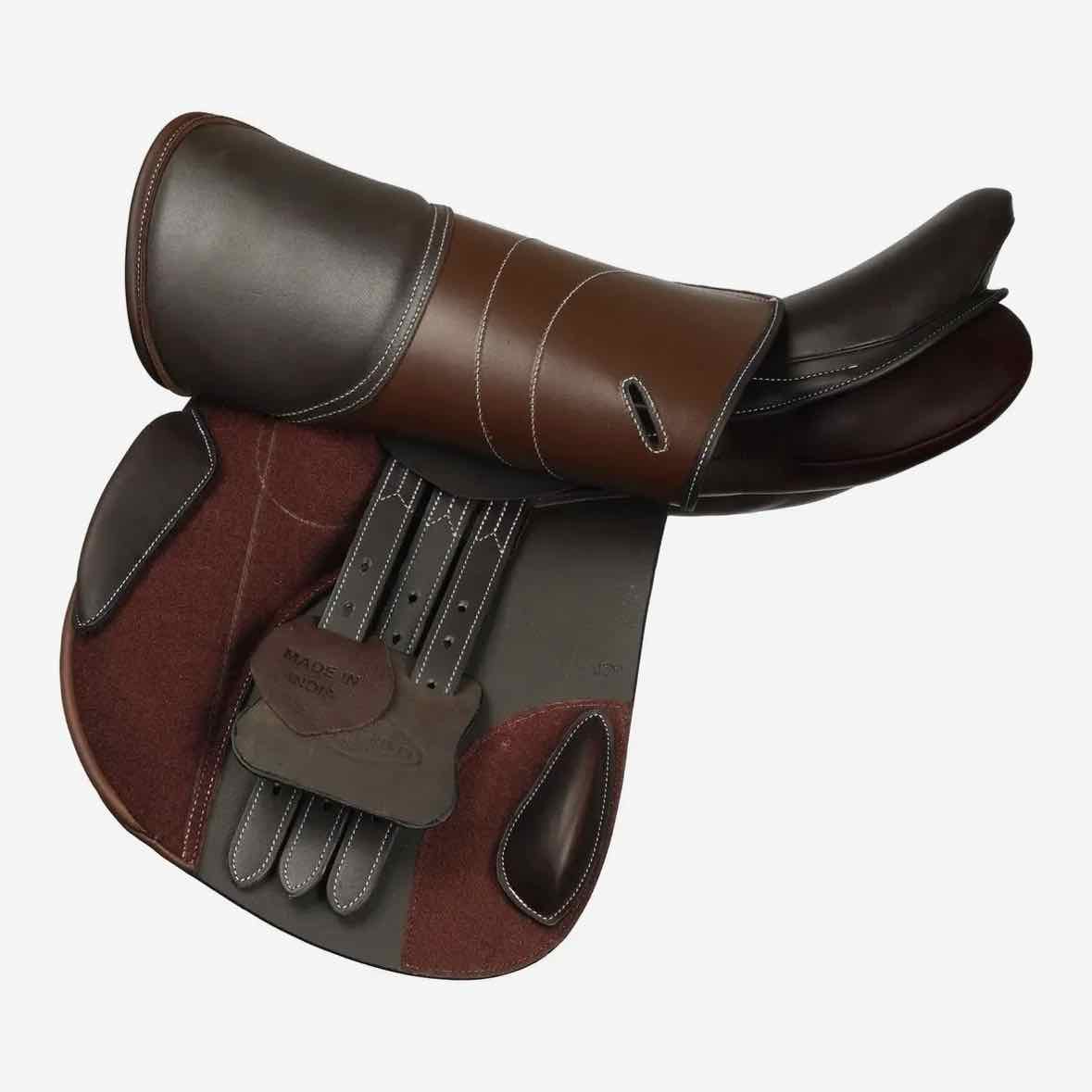 HDR - Henri de Rivel Equipe IGP Close Contact Jump Saddle, Adjustable Tree - Changeable Gullet, Wool Flocked Panels (Available Sizes: 16.5", 17", 17.5", 18", 18.5" & 19")