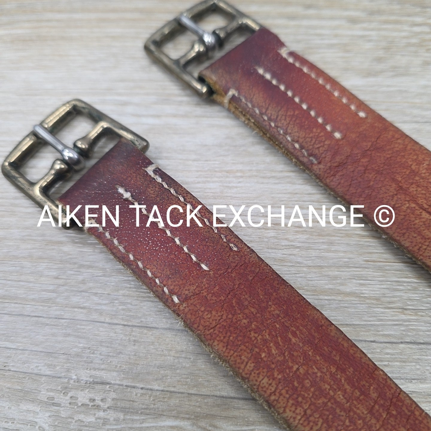 The Tackeria Buffalo Stirrup Leathers, Brown, 60"