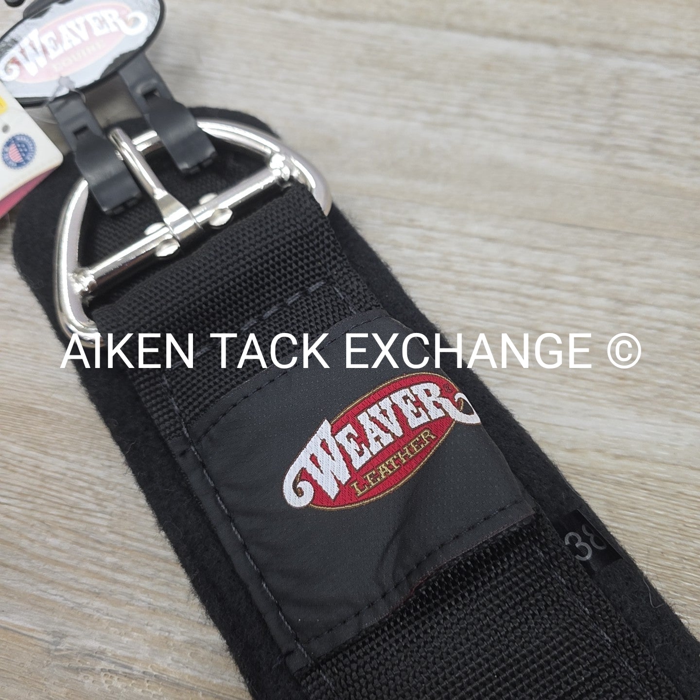Weaver Leather Felt Lined Draft Cinch, Black, 38"