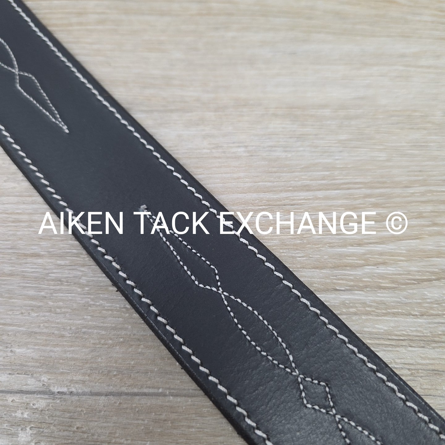 Dover Saddlery Fancy Stitched Belt, Black, 28