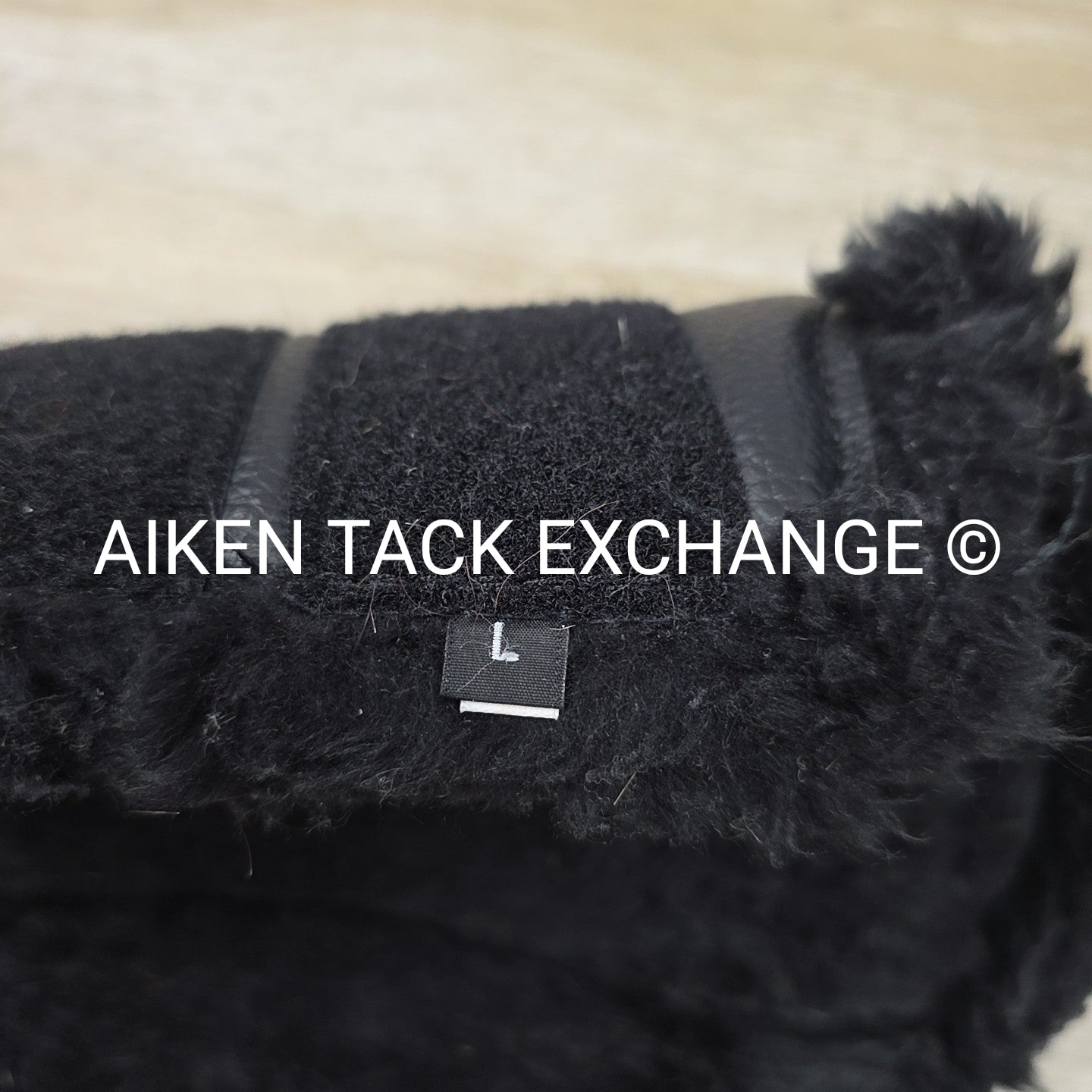 LeMieux Fleece Lined Brushing Boots, Black, Size Large