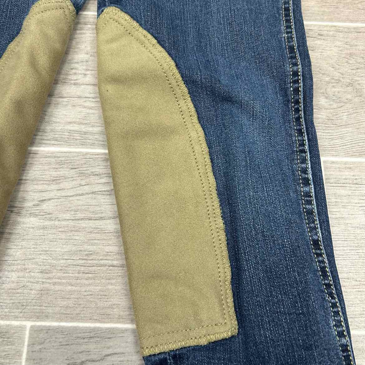 Goode Rider Knee Patch Denim Breeches, Size 28 L