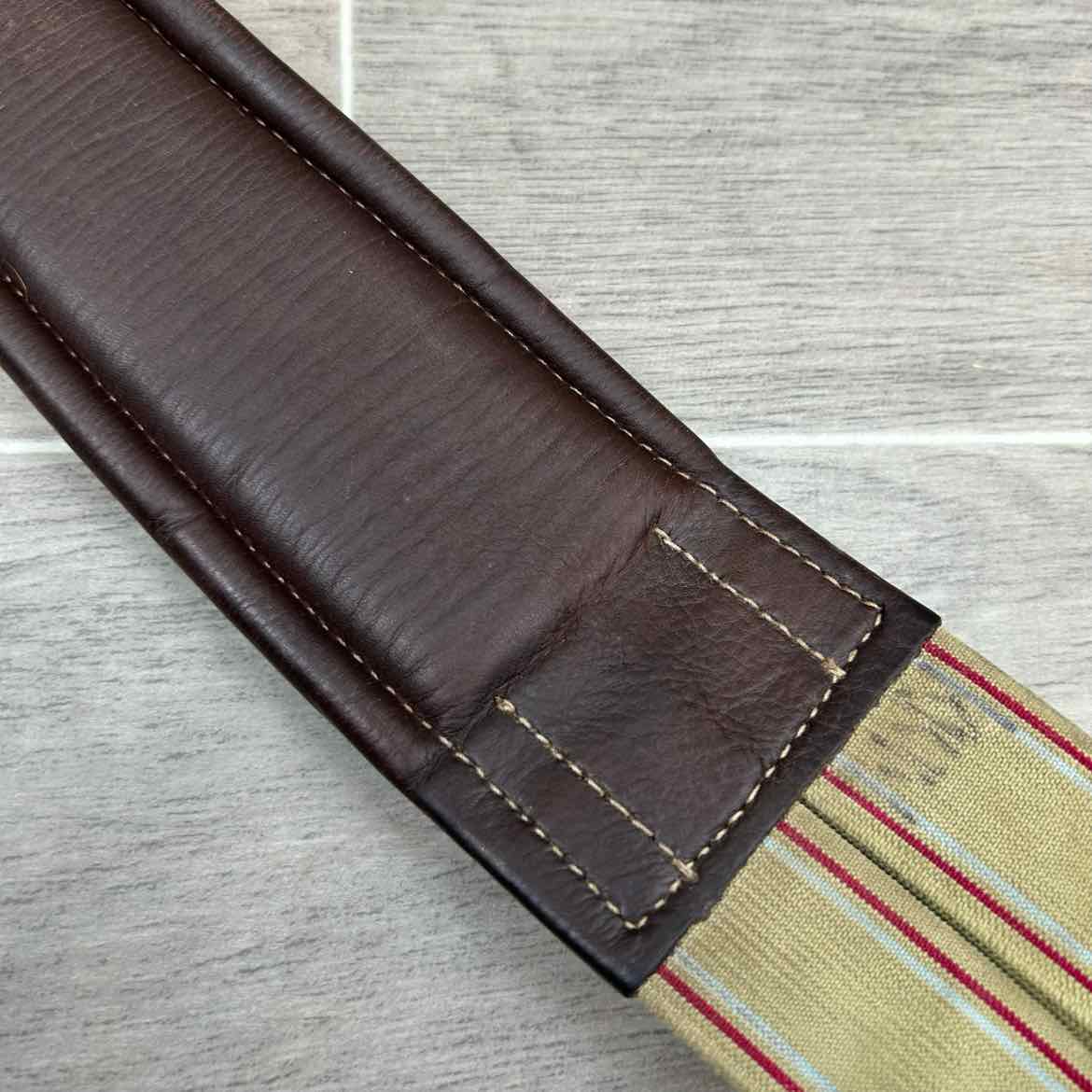 M. Toulouse Double Elastic Girth, Brown, 52"
