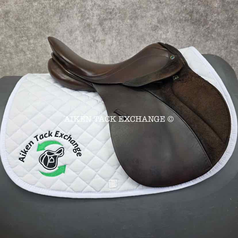 Stubben Laurus All Purpose Jump Saddle, 16" Seat, 32cm Tree - Extra Wide, Wool Flocked Panels
