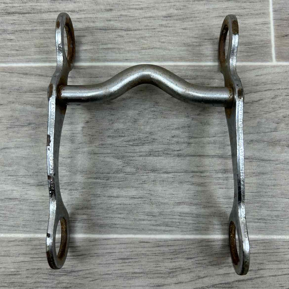 Plated Mullen Mouth Shanked Bit 4"