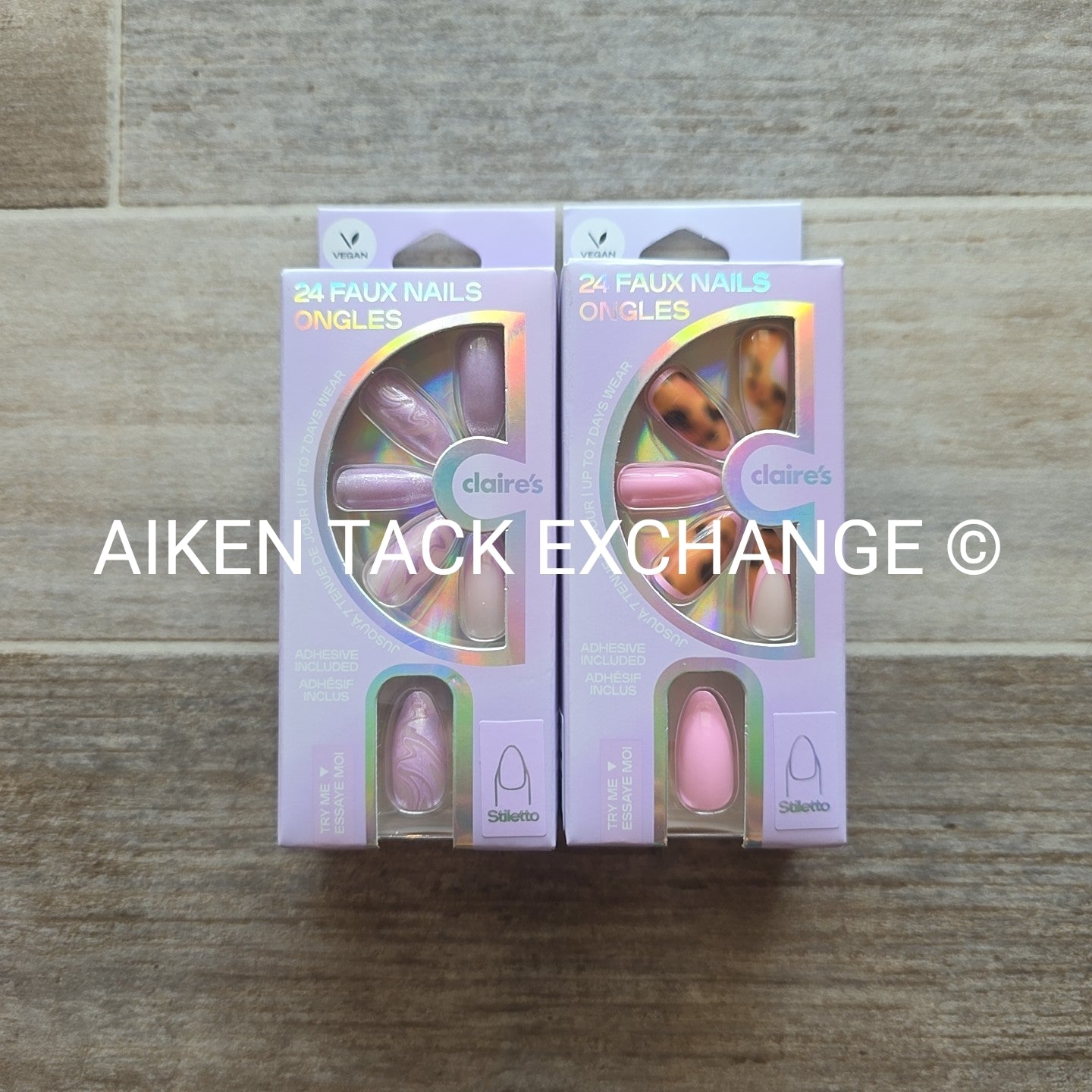 Claire's Press-On Nails (2 Sets) - 24 Count Each (48 Total)