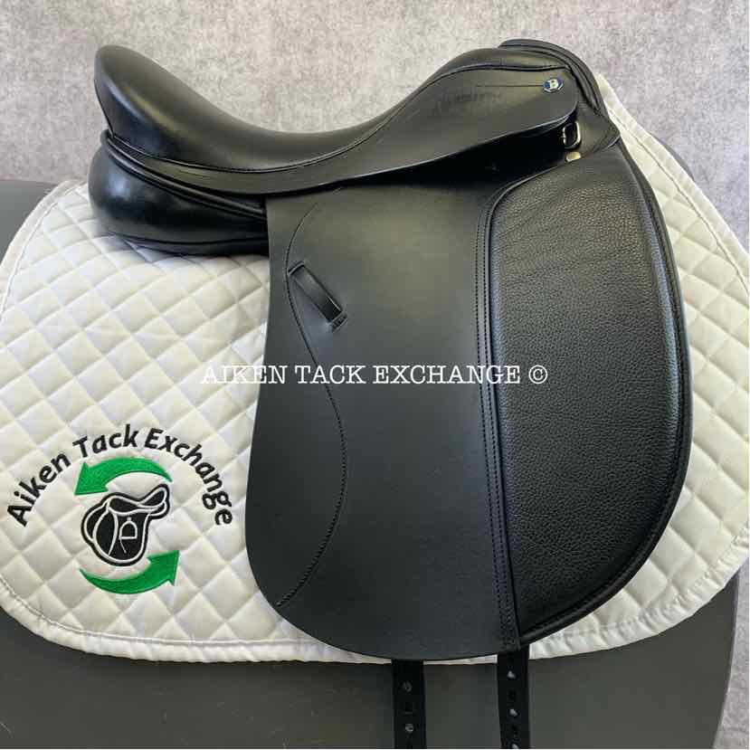Barnsby Dressage Saddle, 17" Seat, Medium Tree, Wool Flocked Panels
