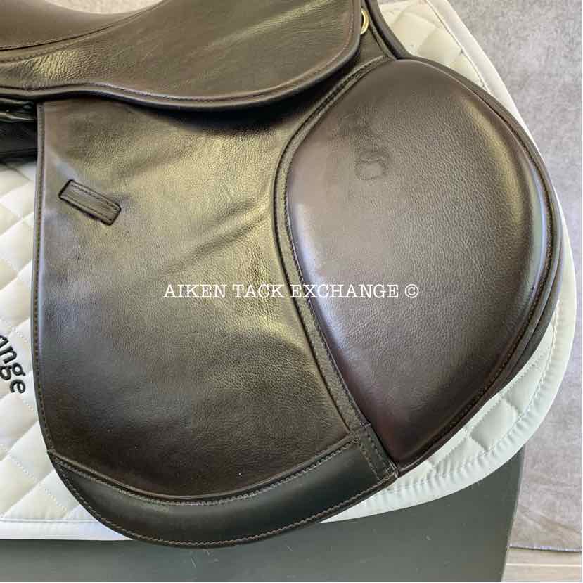 Pegasus Unicorn French Style Jump Saddle, 17.5" Seat, Auto-Adjusting Flex Tree, Comes with Pegasus Saddle Fitter Sheepskin Half Pad