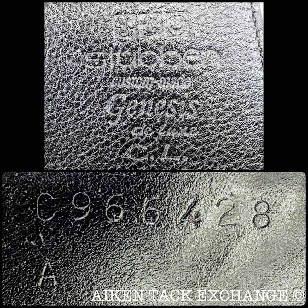 2012 Stubben Genesis CL Deluxe Dressage Saddle, 17.5" Seat w/ Biomex, 28cm Tree - Medium, Wool Flocked Panels