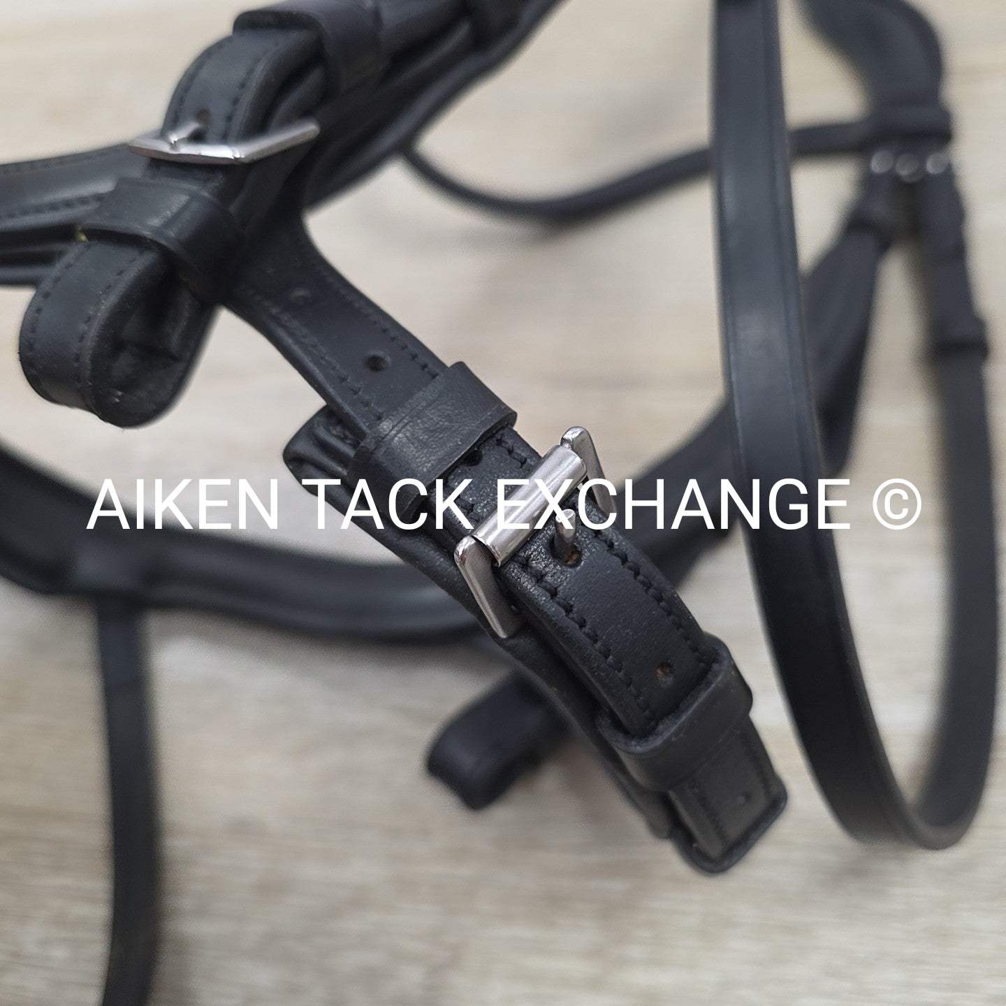 Schockemohle Equitus Beta Anatomical Special Bridle, Black, No Reins, Size Cob