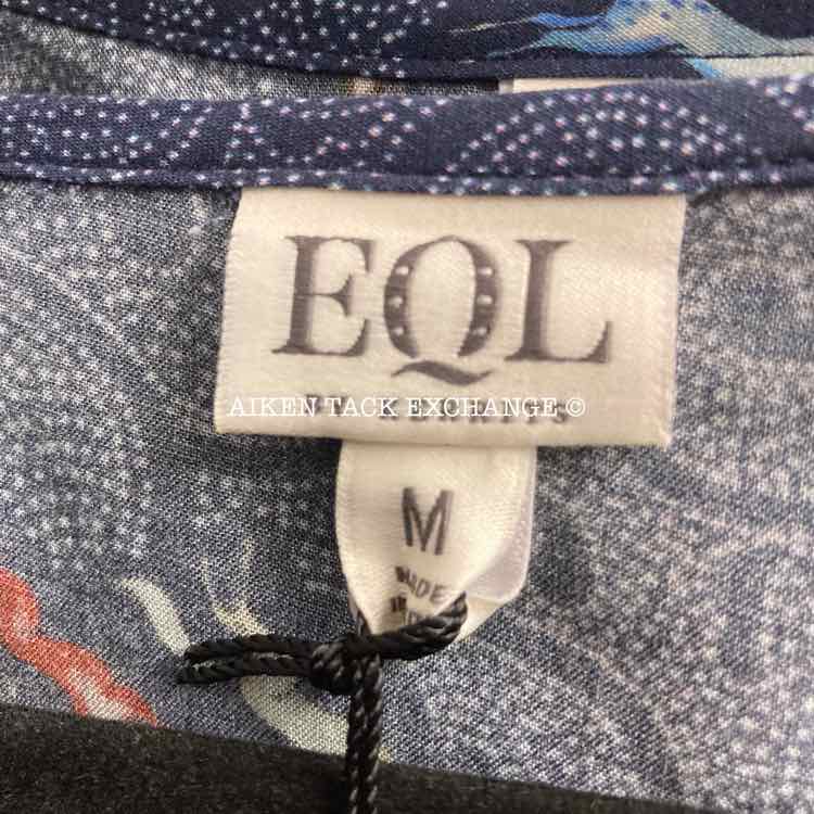 Kerrits EQL Model Button Front Dress, Indigo Starry Horse, Size Medium