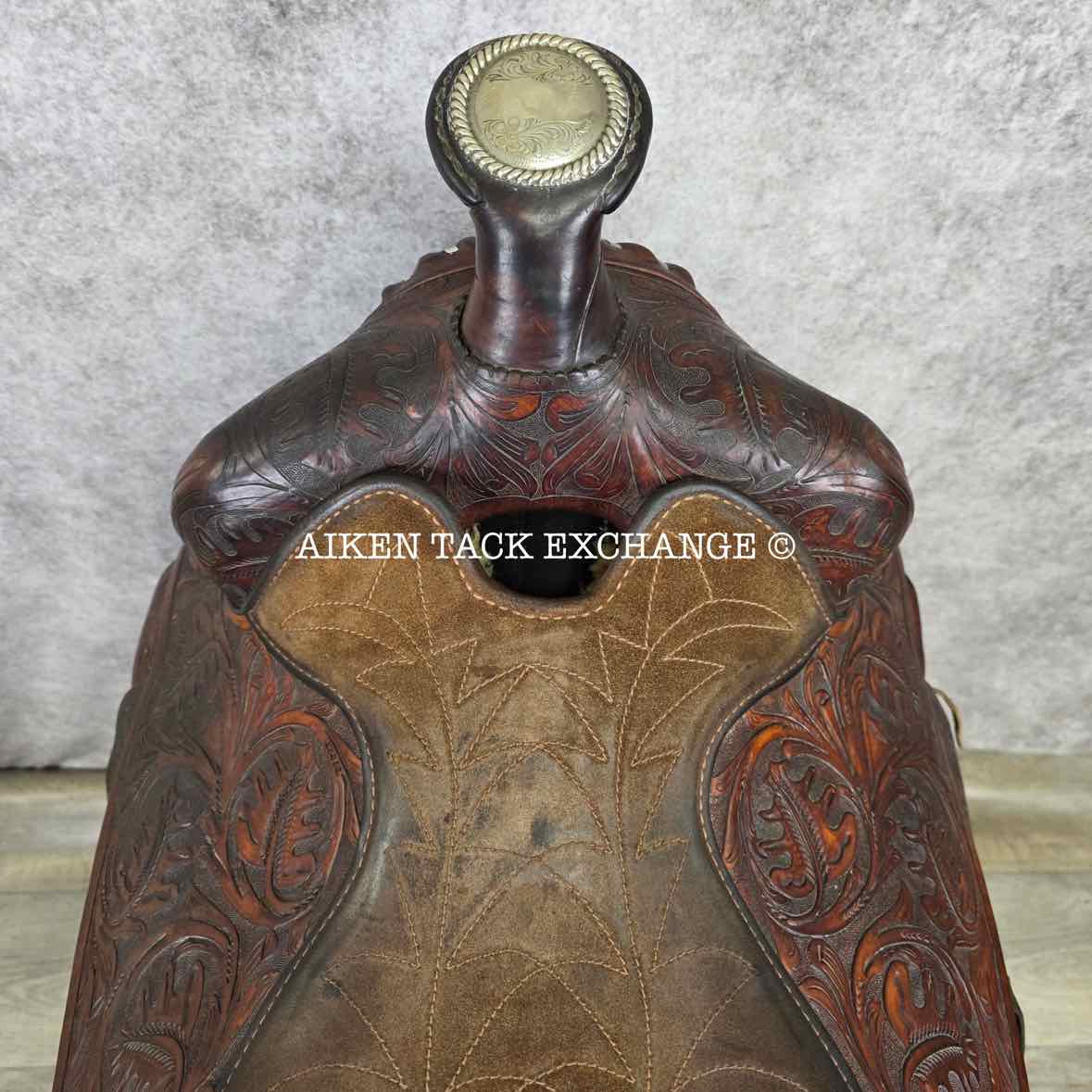 Tex Tan Hereford Western Saddle, 16" Seat, Regular Tree - Semi QH Bars