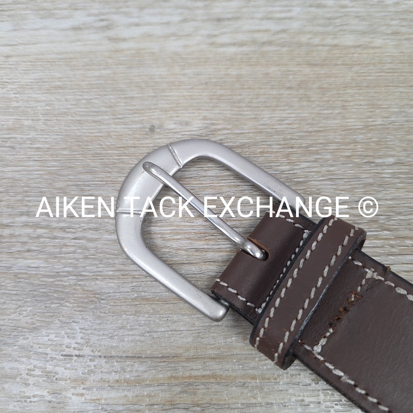 Dover Saddlery Fancy Stitched Leather Belt, Brown, 30