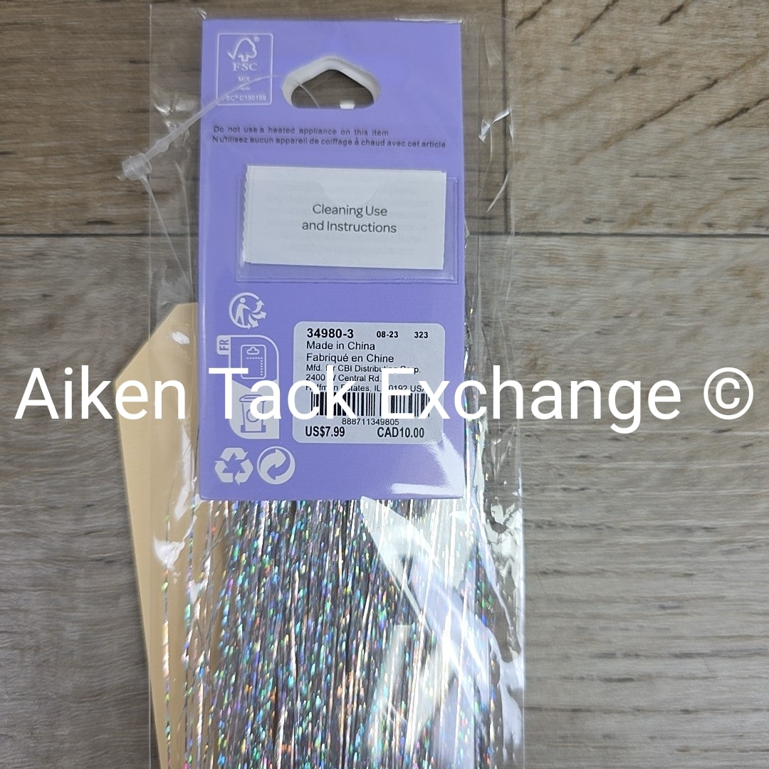 Claire's Faux Hair Tinsel Extension with 2 Clips