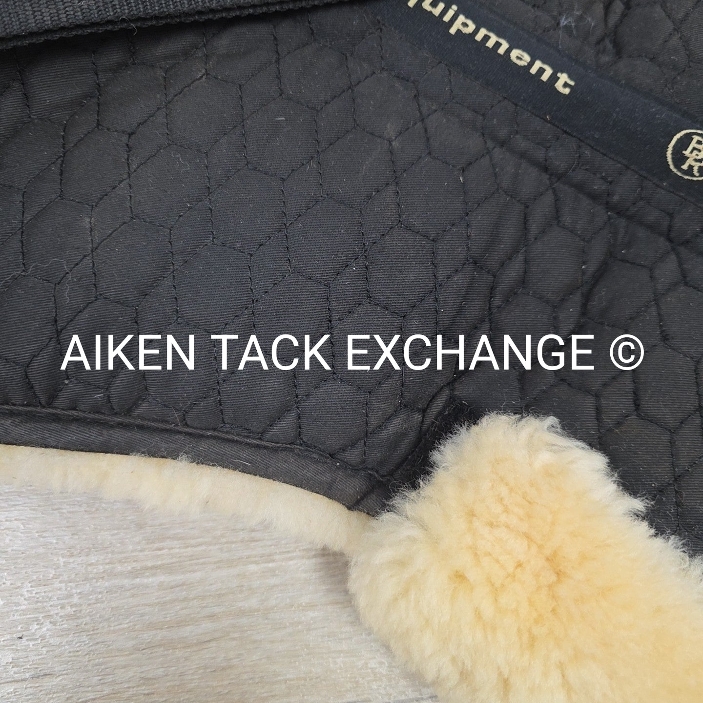 BR Equestrian Shimmable Sheepskin Half Pad, Size Full