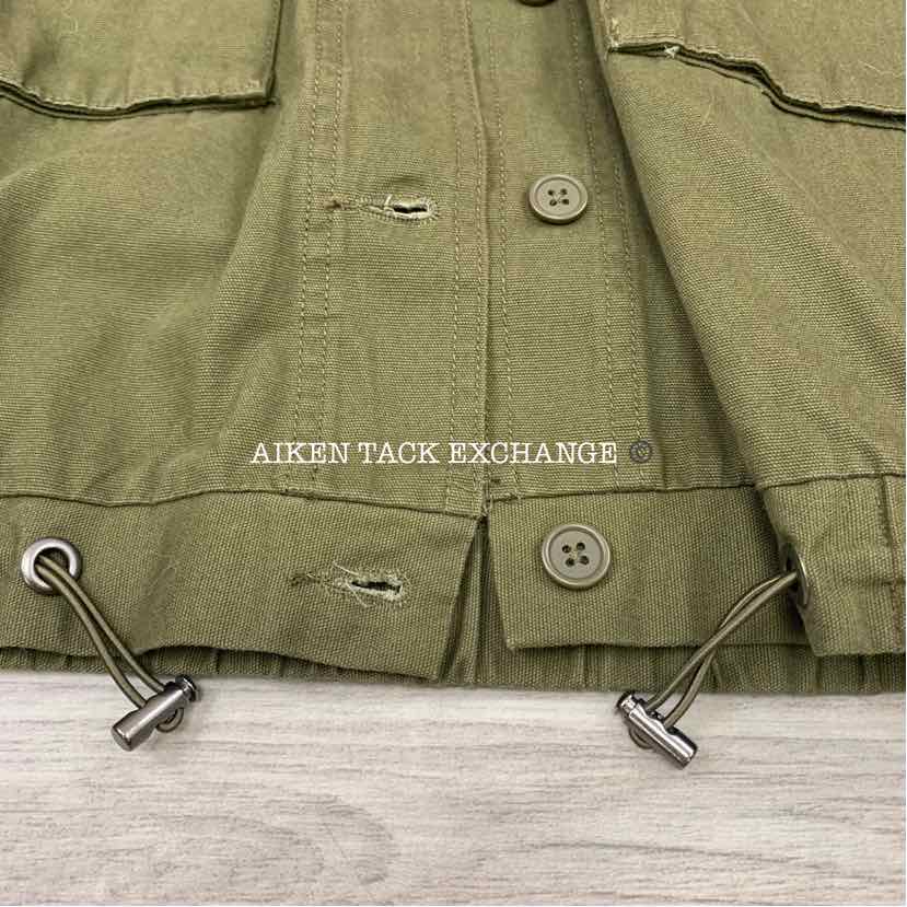 No Boundaries Cropped Utility Jacket, Medium (7/8)