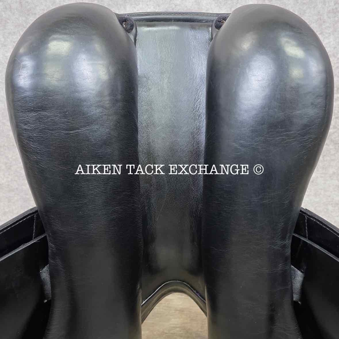 2008 Prestige Galileo Dressage Saddle, 17" Seat, 34 Tree - MW, Wool Flocked Panels