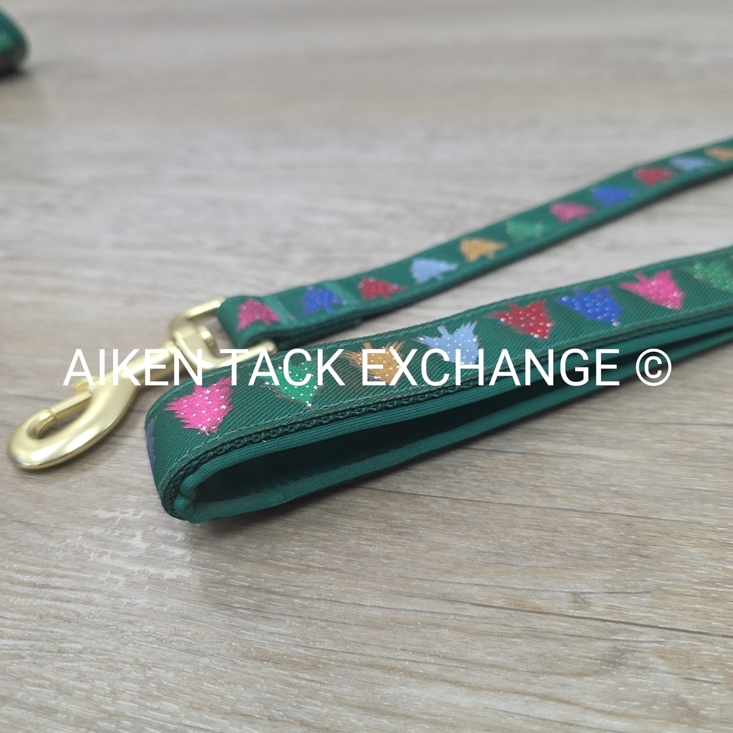Holiday Pattern Dog Harness + Leash, Size Small