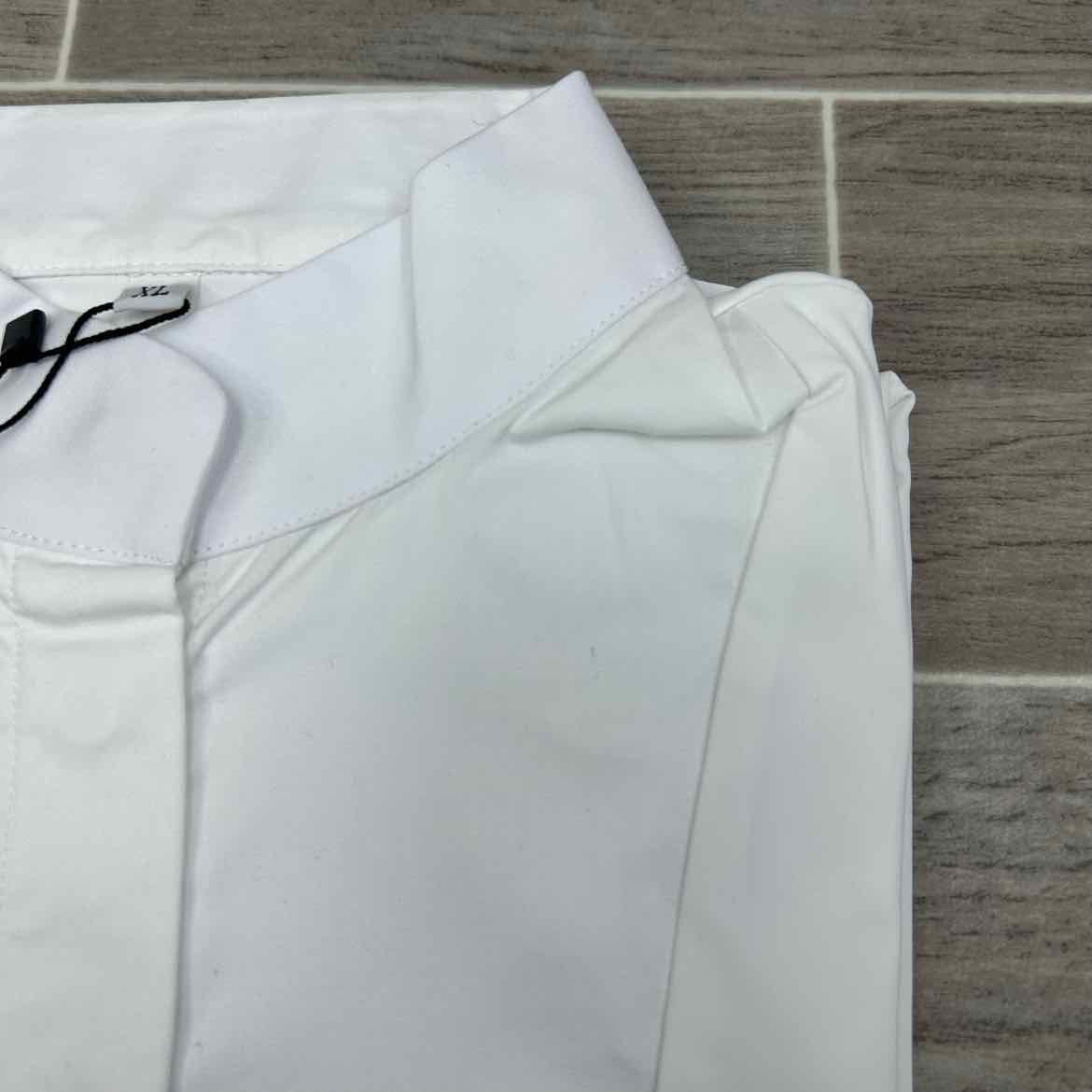 Ovation Elegance Long Sleeve Show Shirt, White, Size X-Large