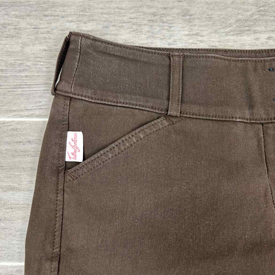 Tailored Sportsman Trophy Hunter Knee Patch Breeches, Size 24