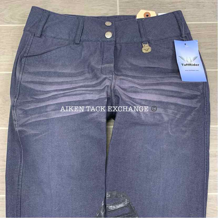 TuffRider Sierra Denim Knee Patch Breeches, Size 26