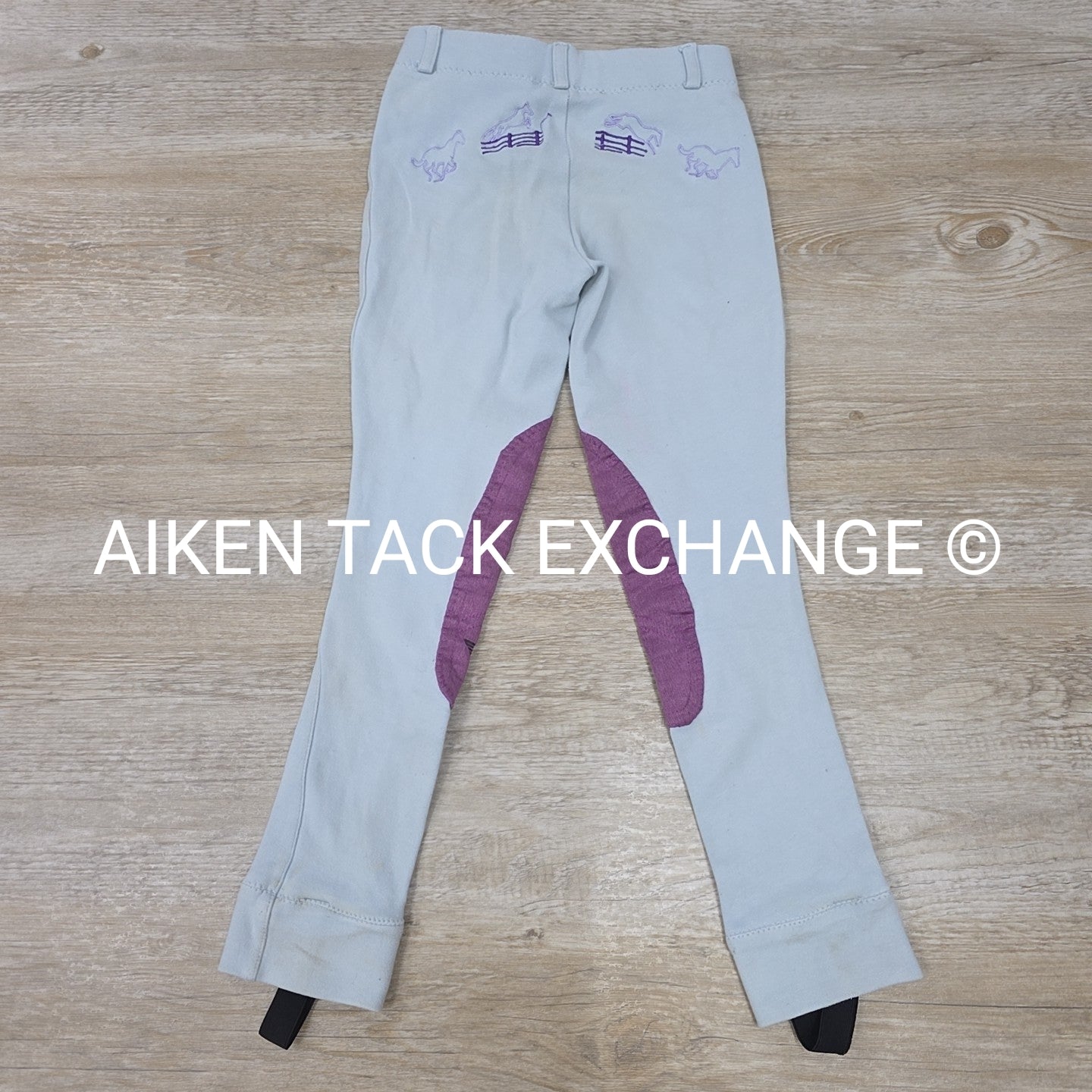TuffRider Whimsical Horse Embroidered Pull On Jodhpurs, Youth 8
