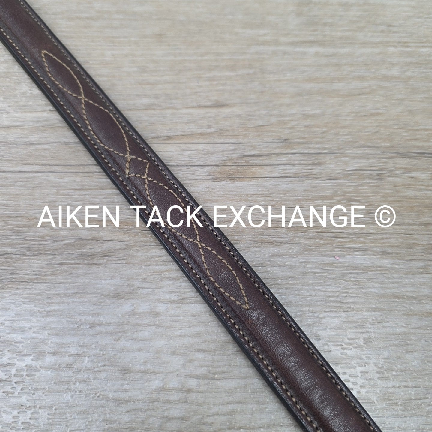 Tory Leather Fancy Stitched Belt, Brown, 30