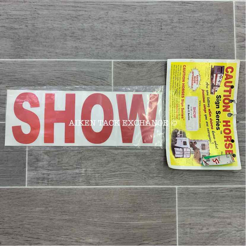 Reflective Decal, "Show", Red