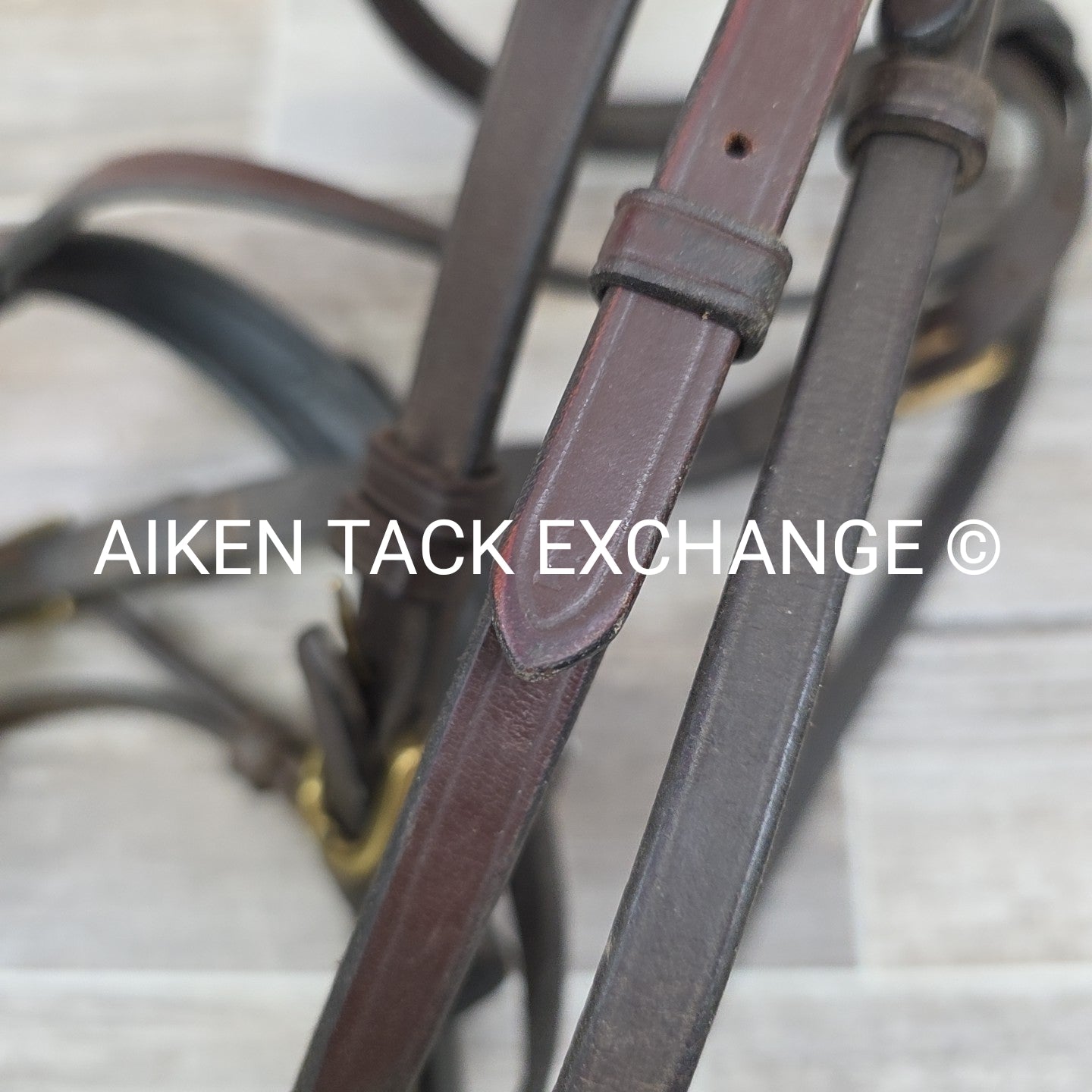 Various Brands Flash Bridle, No Reins, Brown, Size Full