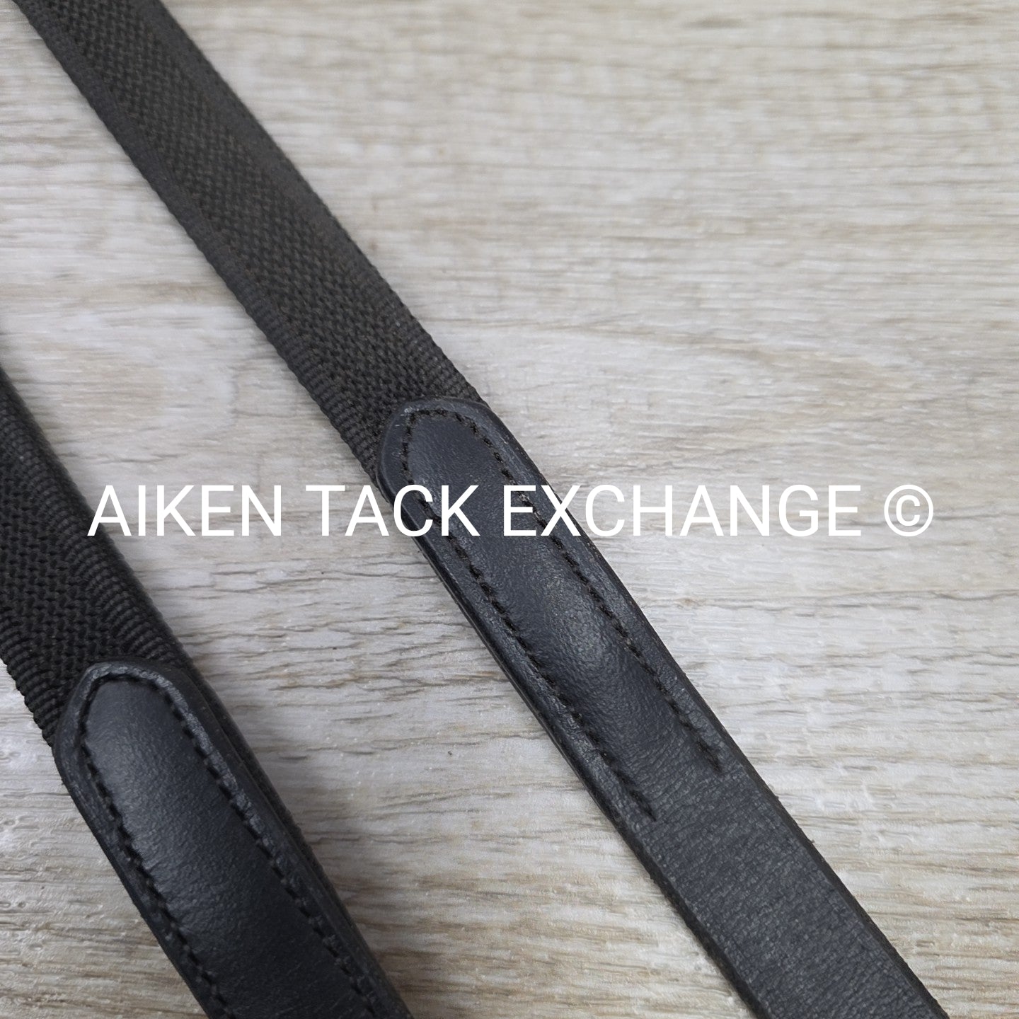 Double Layer Grip Anti-Slip Reins with Hand Loops, Black, 54"