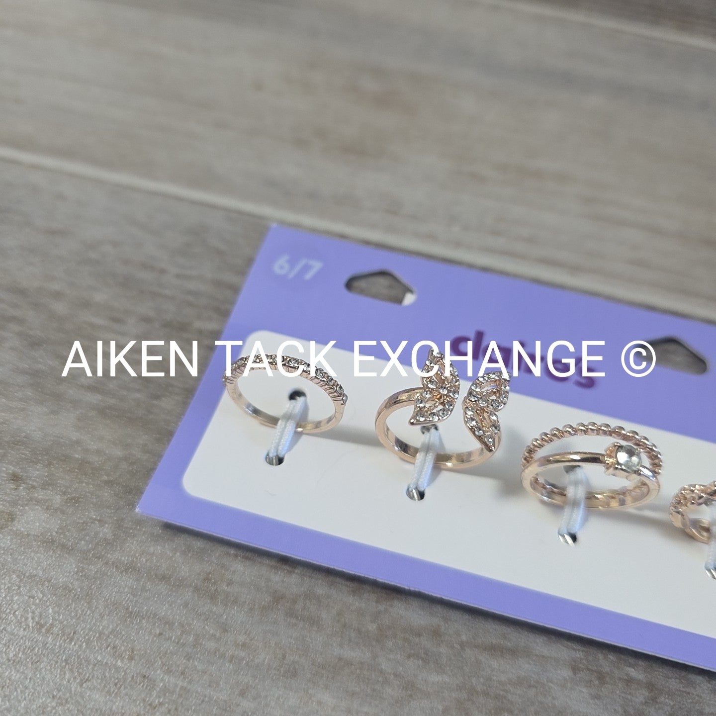 Claire's Ring Set (4) - Size 6/7