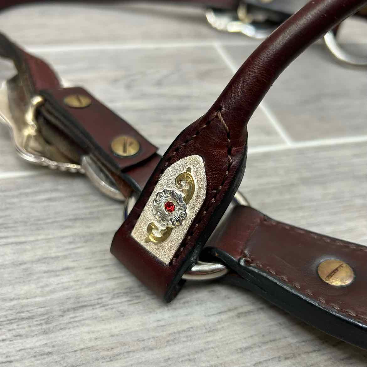 Kathy's Show Equipment #250 Santana Halter with Matching Leather Show Lead