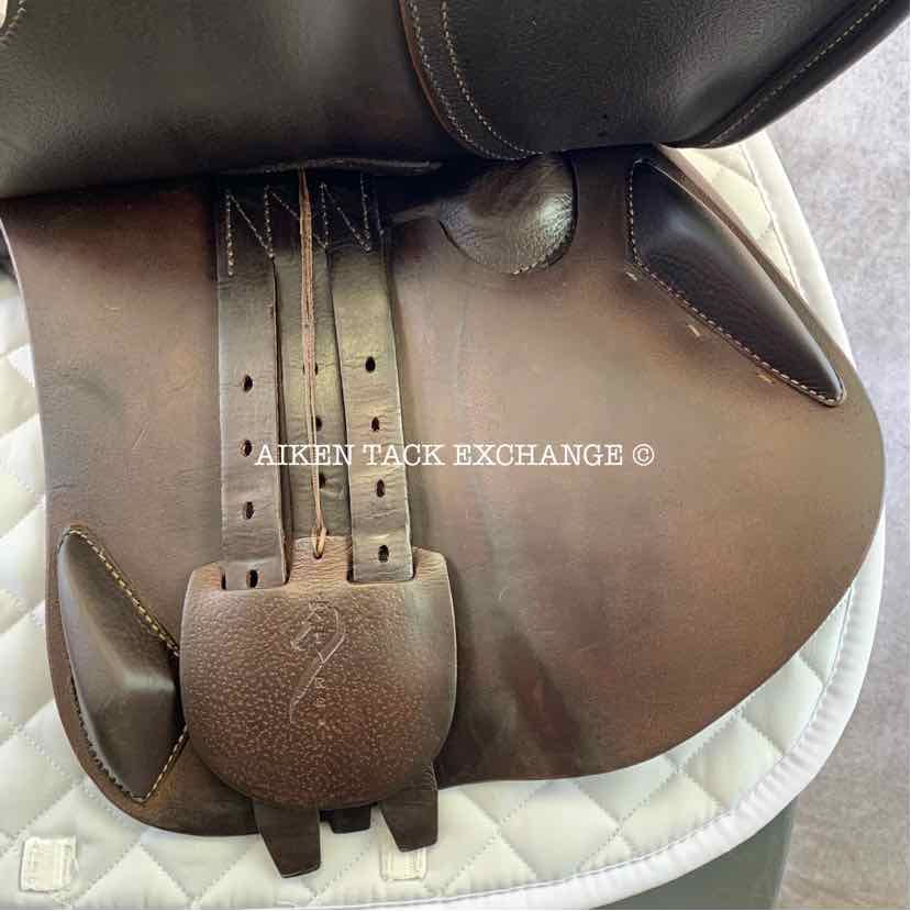 **SOLD** 2020 Antares Contact Jump Saddle, 17" Seat, 1A Flap, Medium Tree, Foam Panels, Full Buffalo Leather