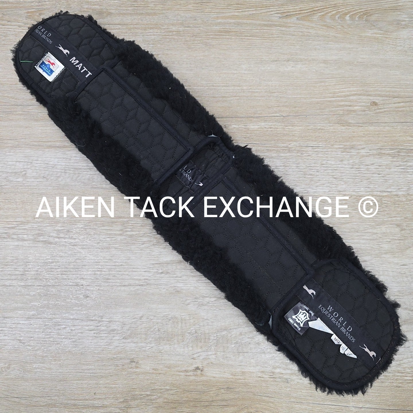 Mattes Sheepskin Dressage Girth Cover, Black, 26"