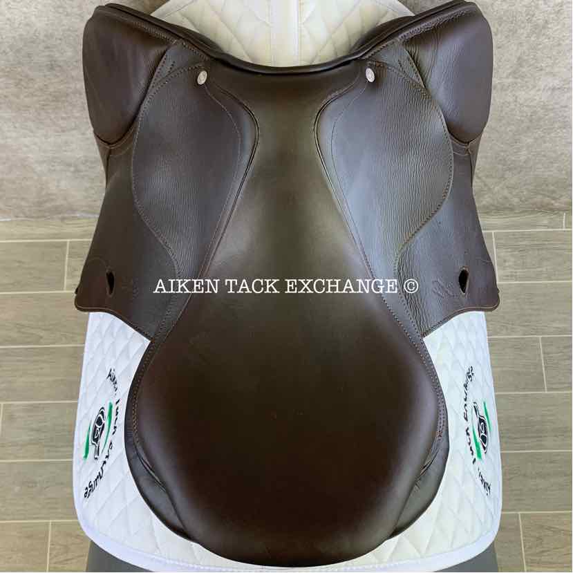**SOLD** 2020 Antares Contact Jump Saddle, 17" Seat, 1A Flap, Medium Tree, Foam Panels, Full Buffalo Leather