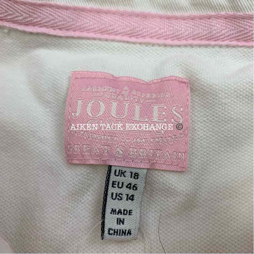 Joules Short Sleeve Polo Shirt, Size 14