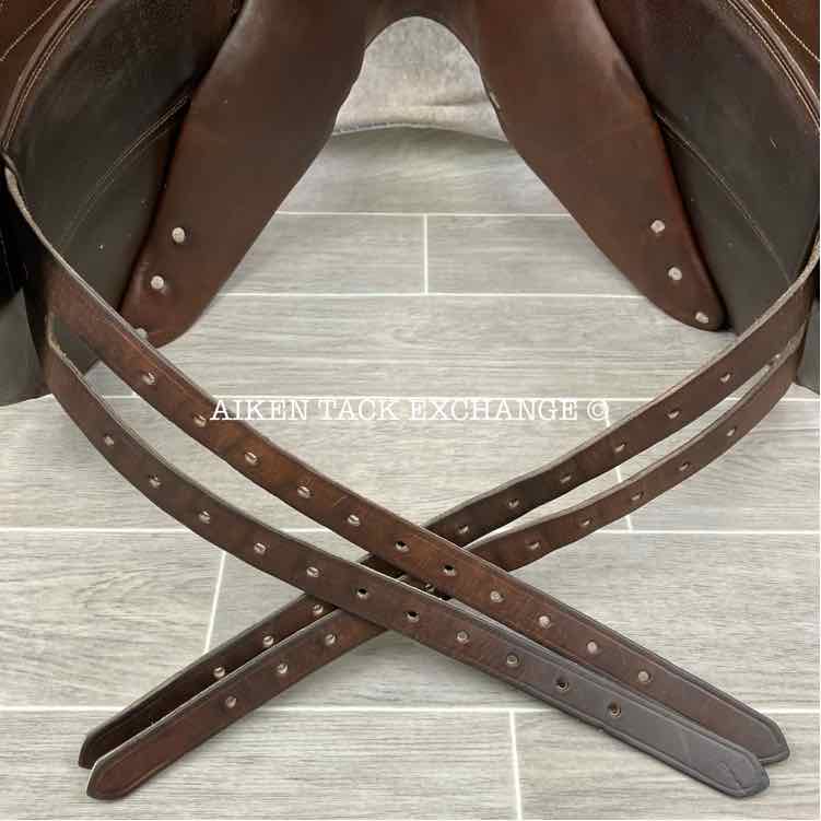 2009 CWD SE04 Monoflap Jump Saddle, 17.5" Seat, 3A Flap, Medium Wide Tree, Foam Panels, Full Buffalo Leather