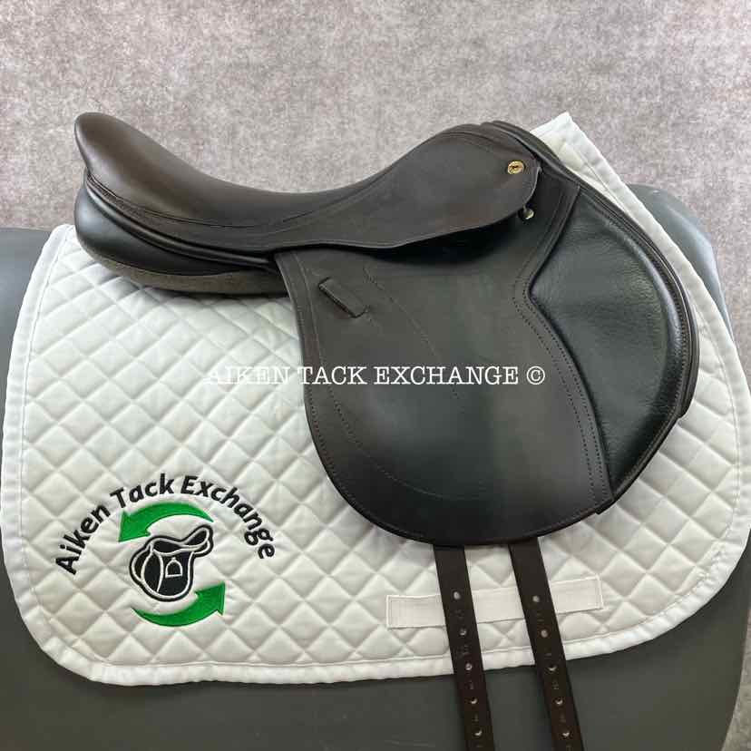 2013 Black Country Solare Jump Saddle, 17.5" Seat, Medium/Medium Wide Tree, Wool Flocked Serge Panels
