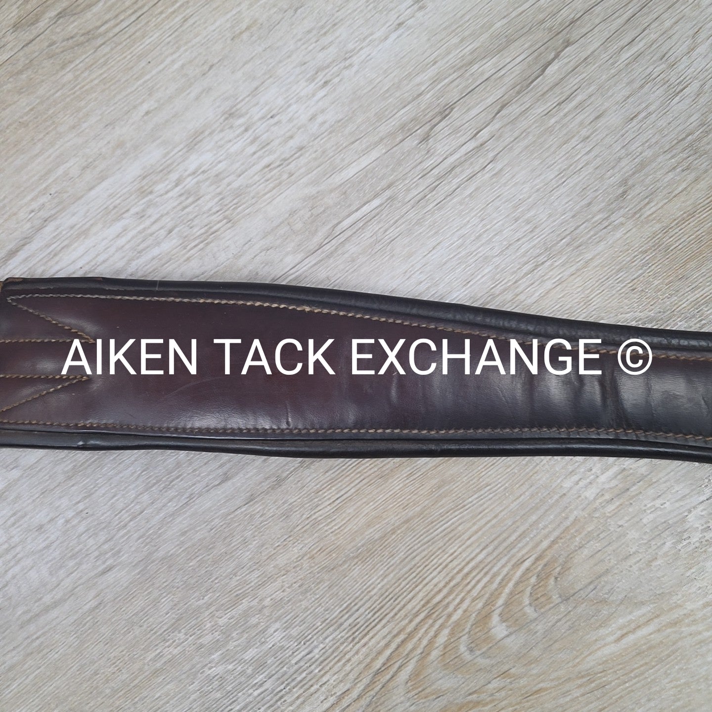 Harmohn Kraft Americana Leather Girth with Elastic on One Side, 52"