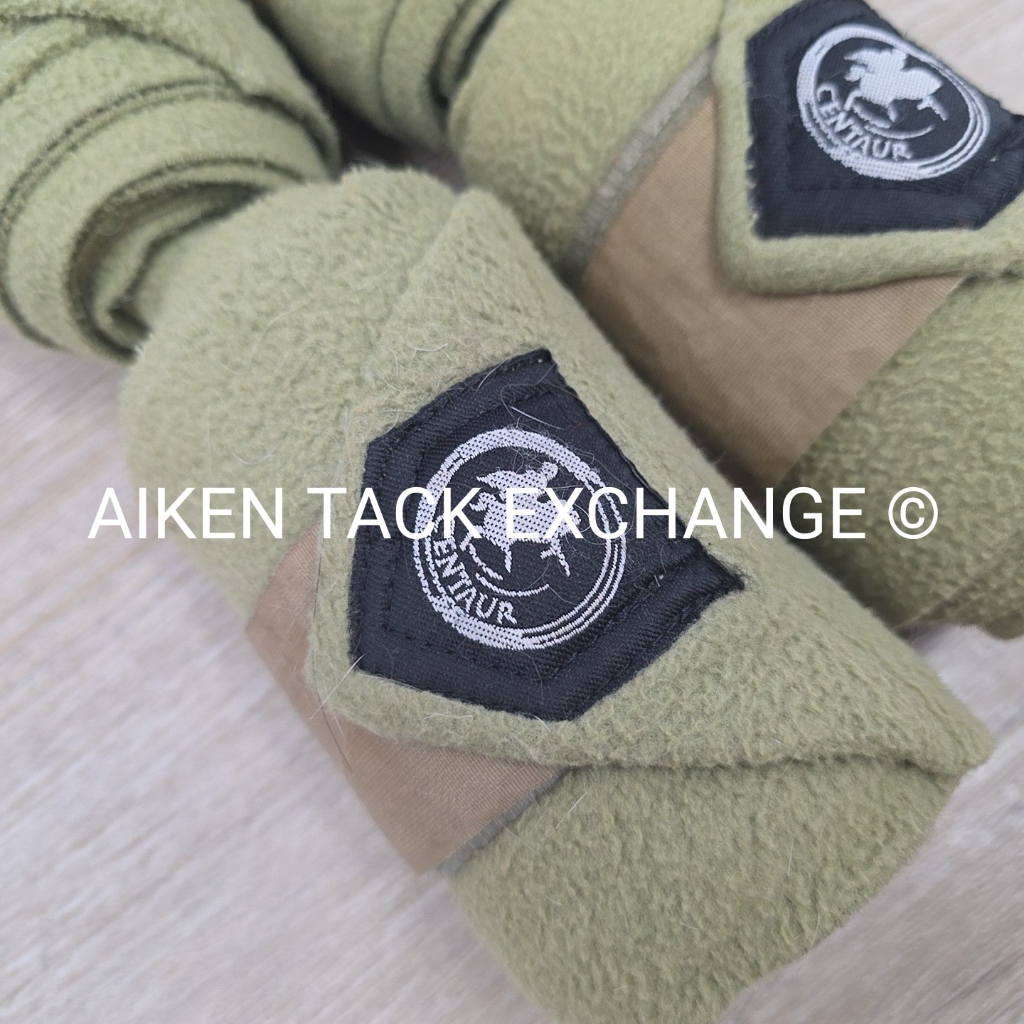 Centaur Fleece Polo Wraps, Olive Green, Set of 4