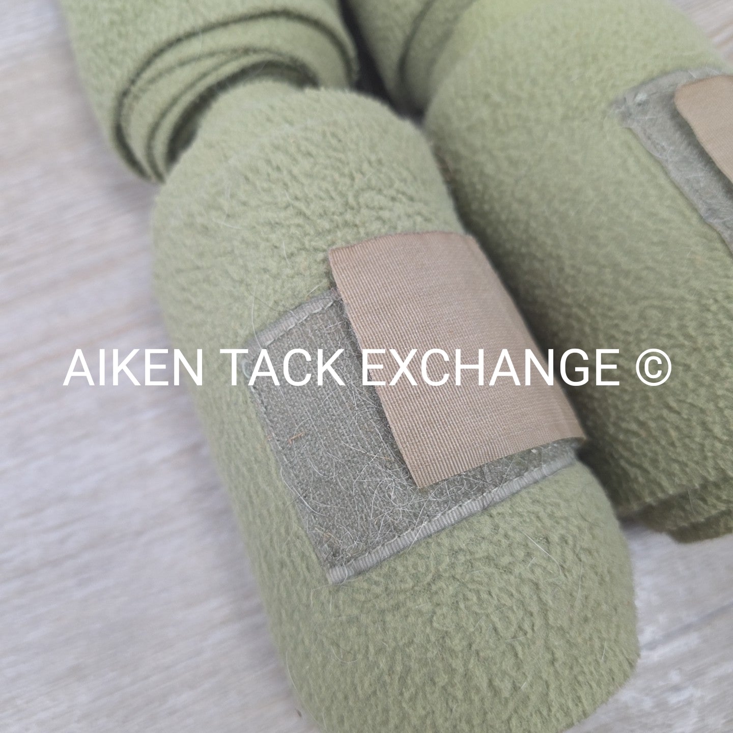 Centaur Fleece Polo Wraps, Olive Green, Set of 4