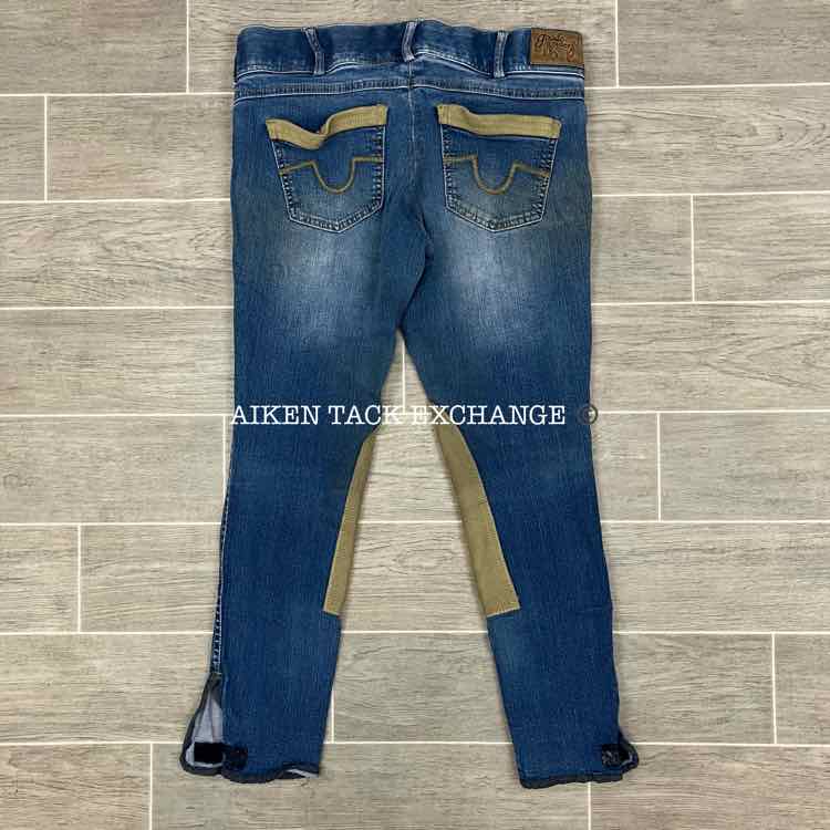 Goode Rider Knee Patch Denim Breeches, Size 30 L