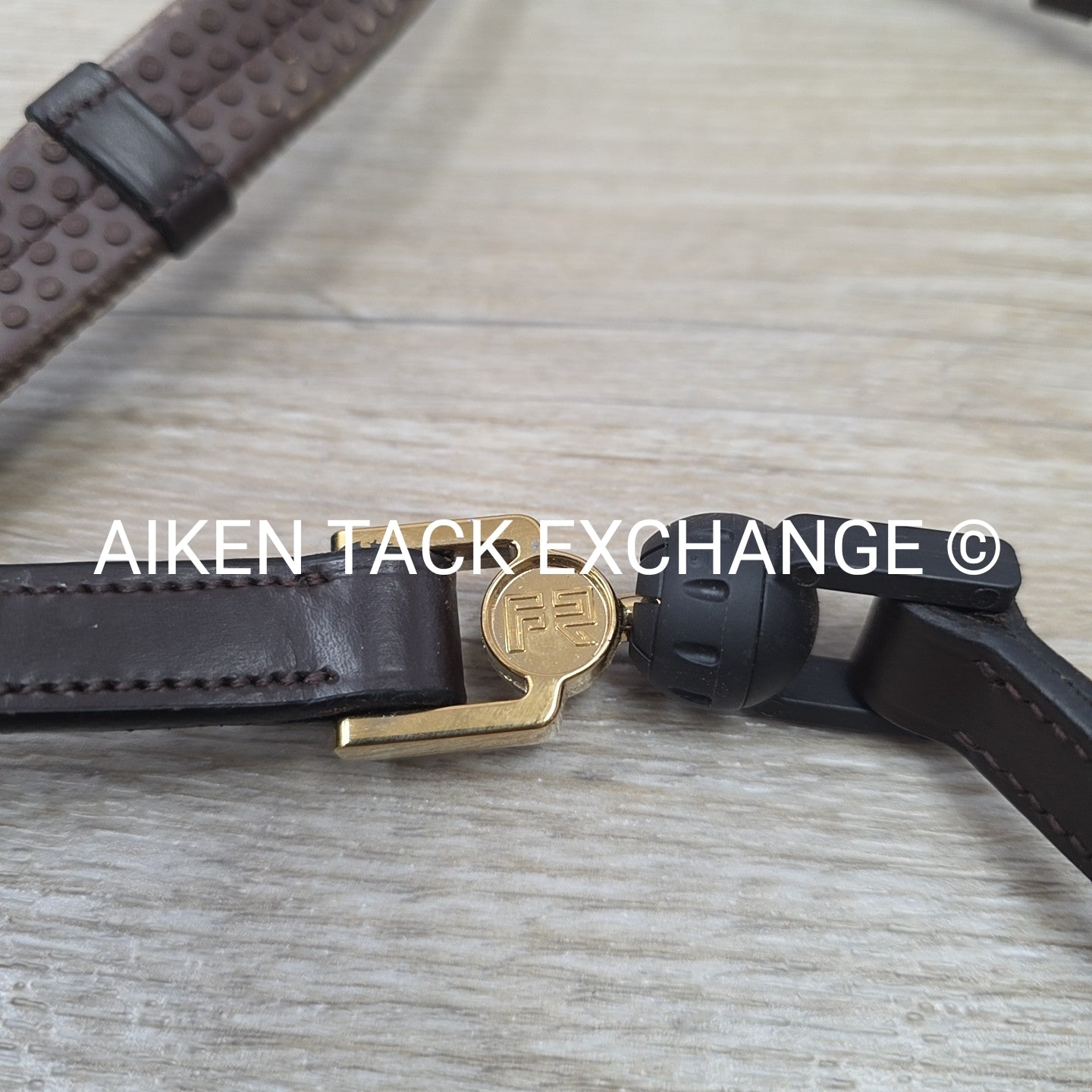 FR Vincitore Equestrian Libre Reins, 50-80 kg Connector Weight, Brown, 53"