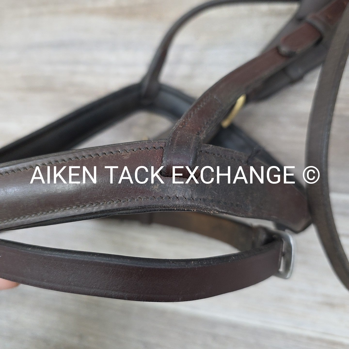 Various Brands Flash Bridle, No Reins, Brown, Size Full