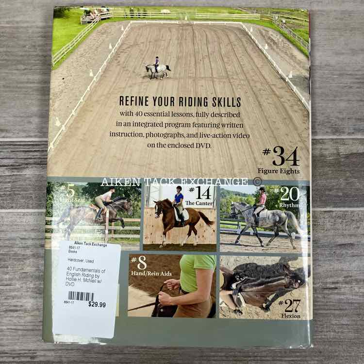 40 Fundamentals of English Riding by Hollie H. McNeil w/ DVD